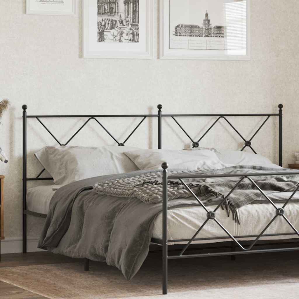 udskiftningsgavl 180 cm metal sort