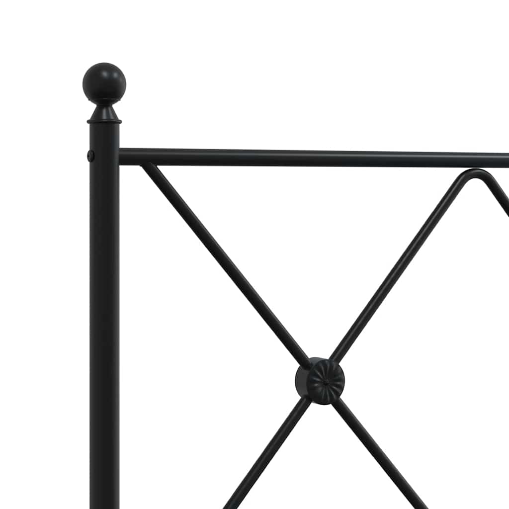 udskiftningsgavl 193 cm metal sort