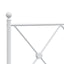 sengeramme med sengegavl 90x190 cm metal hvid
