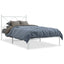 sengeramme med sengegavl 100x200 cm metal hvid
