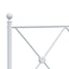 sengeramme med sengegavl 120x200 cm metal hvid