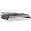 sengeramme med sengegavl 193x203 cm metal hvid