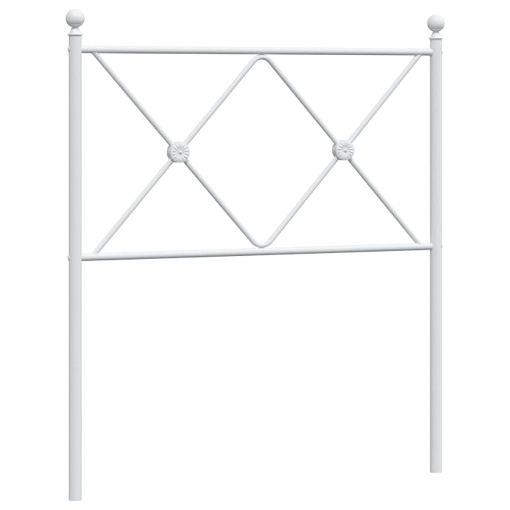 udskiftningsgavl 75 cm metal hvid