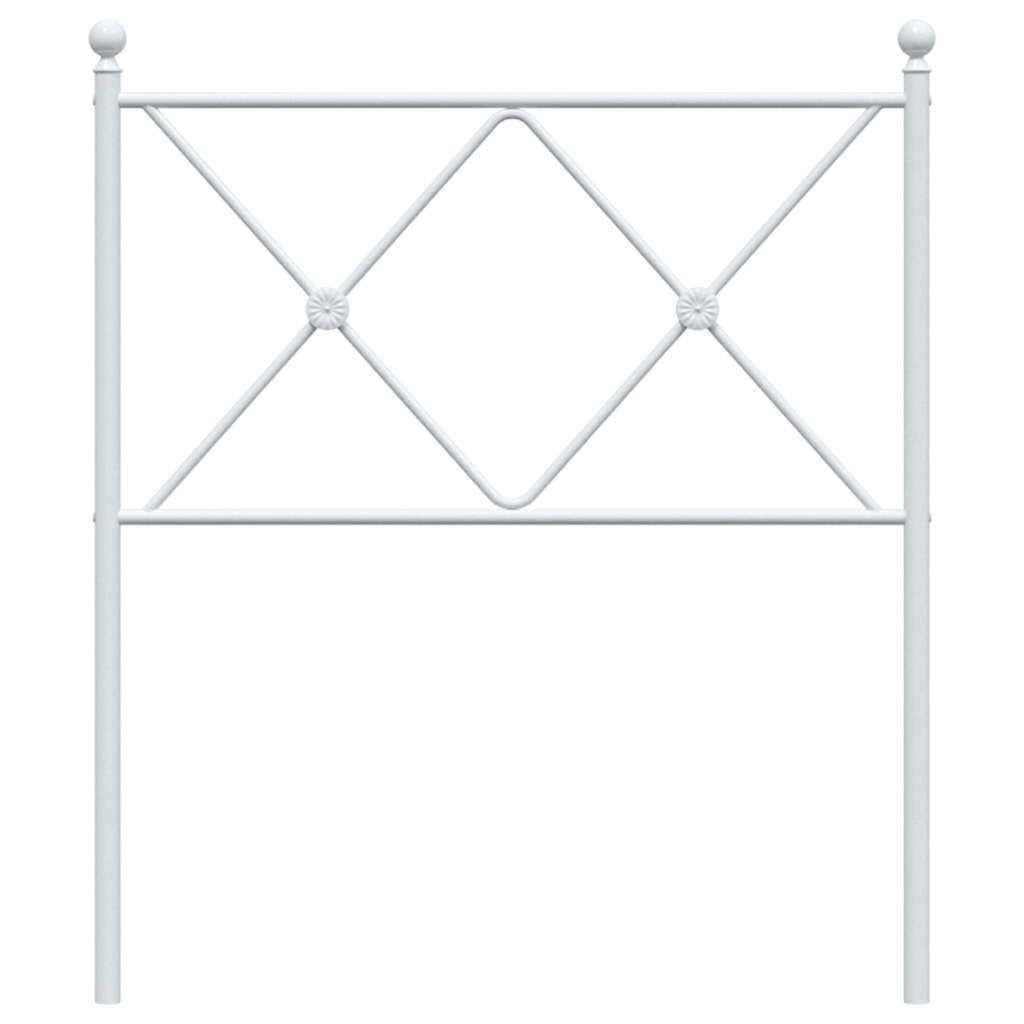 udskiftningsgavl 75 cm metal hvid