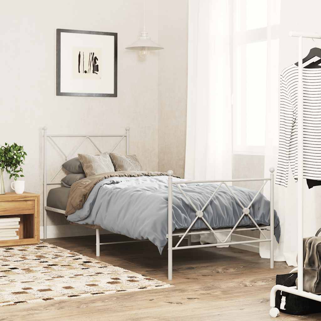 udskiftningsgavl 80 cm metal hvid