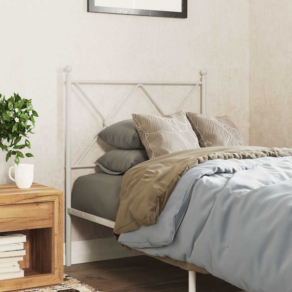 udskiftningsgavl 80 cm metal hvid