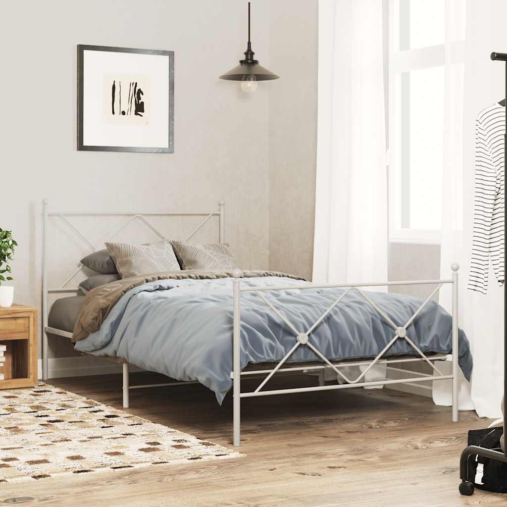 udskiftningsgavl 100 cm metal hvid