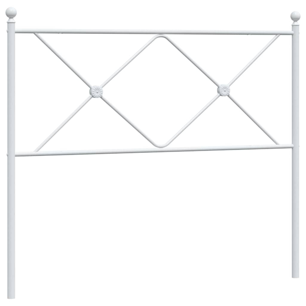 udskiftningsgavl 107 cm metal hvid