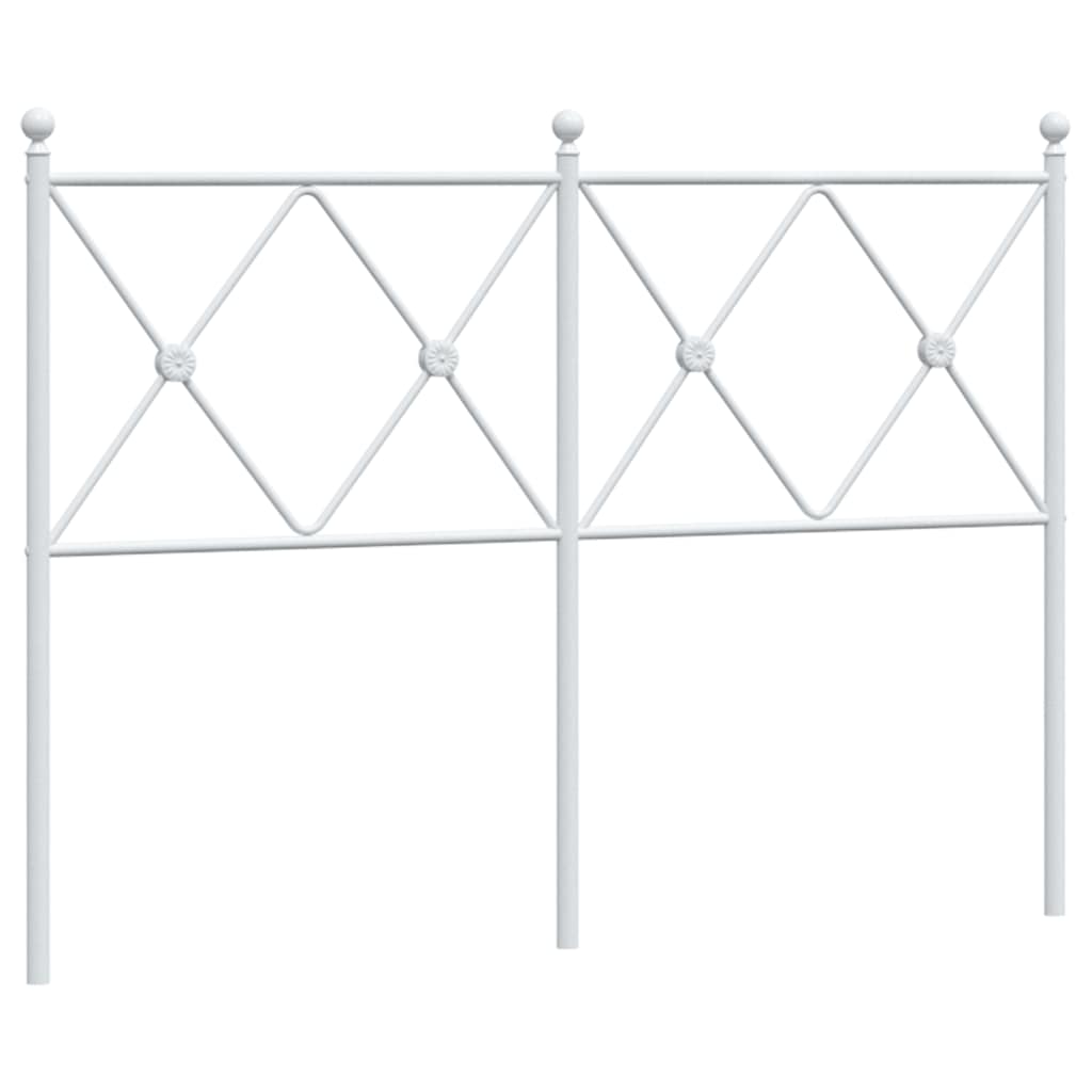 udskiftningsgavl 120 cm metal hvid