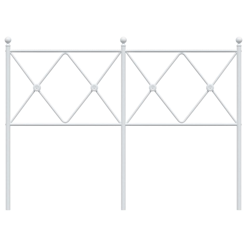 udskiftningsgavl 120 cm metal hvid