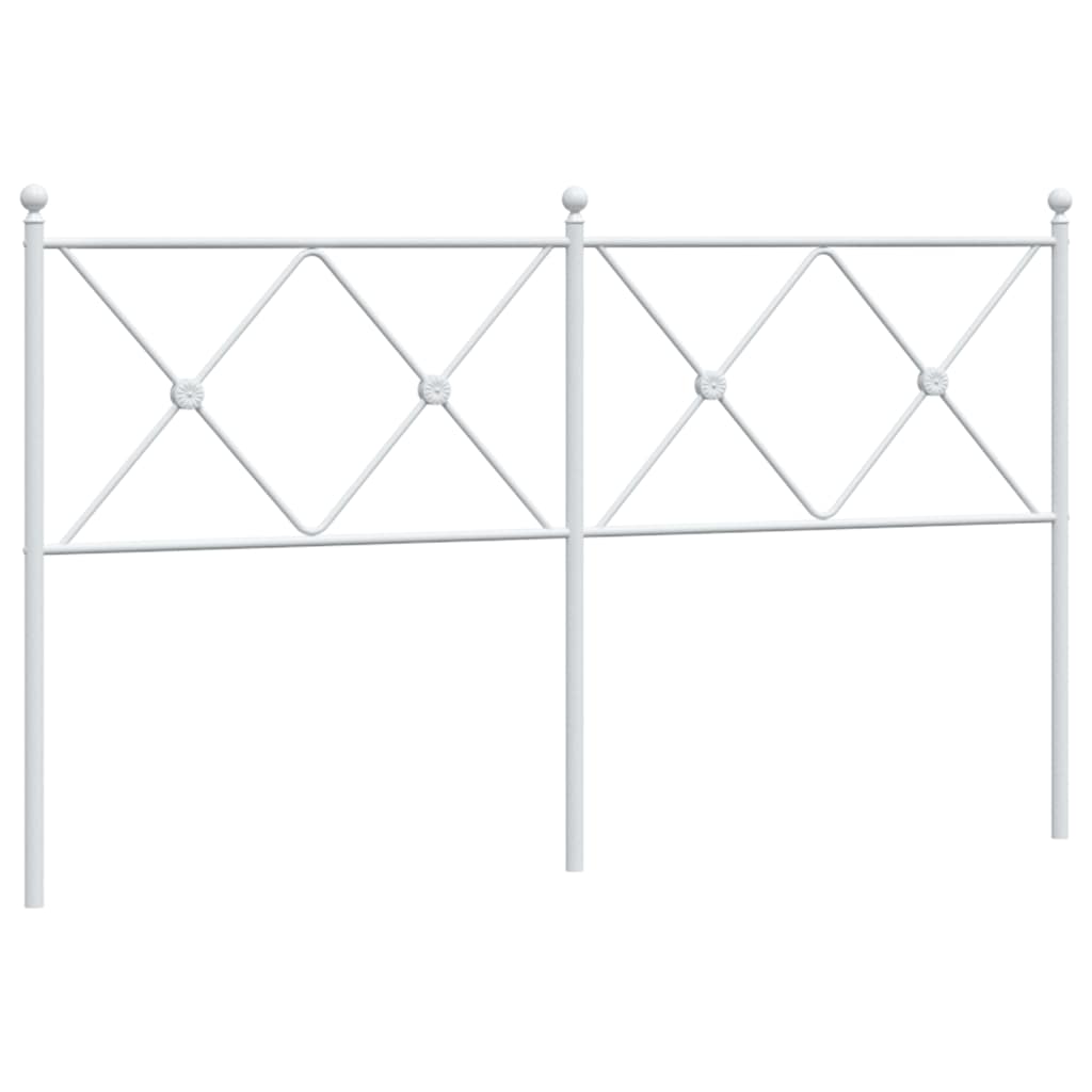 udskiftningsgavl 160 cm metal hvid