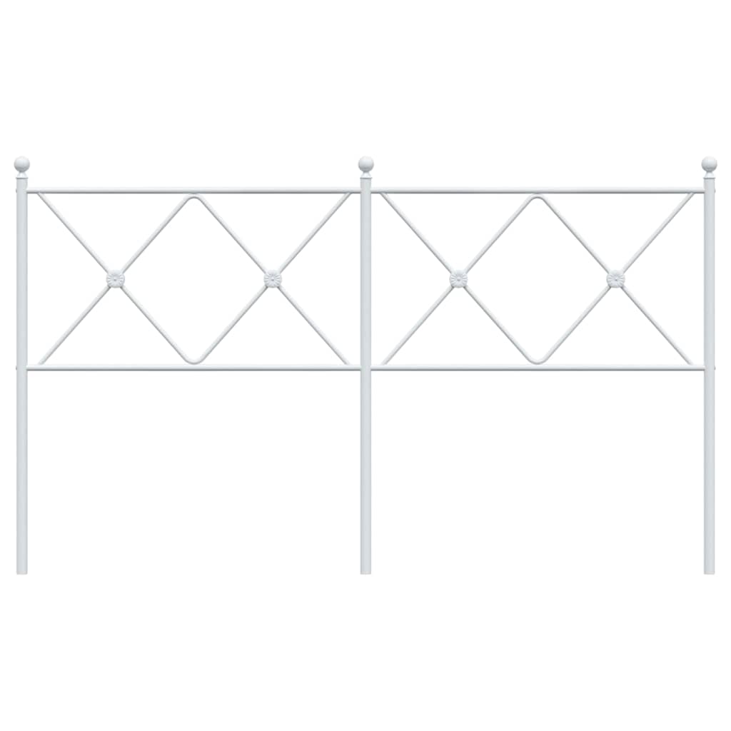 udskiftningsgavl 160 cm metal hvid