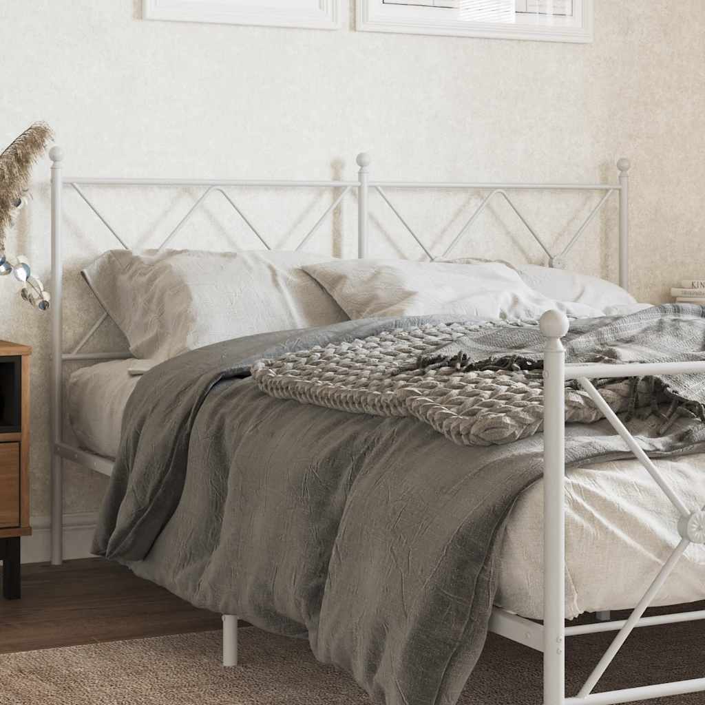 udskiftningsgavl 160 cm metal hvid