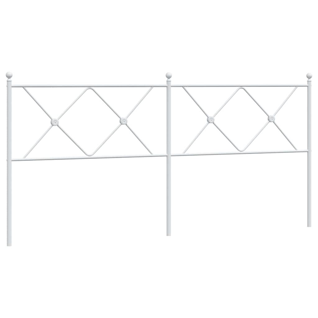 udskiftningsgavl 180 cm metal hvid