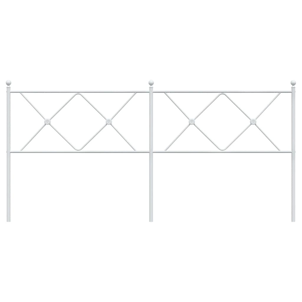 udskiftningsgavl 180 cm metal hvid