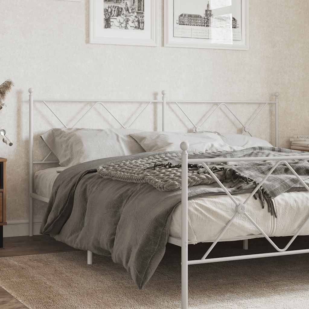 udskiftningsgavl 180 cm metal hvid