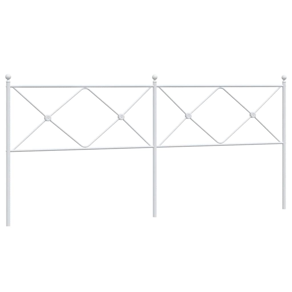 udskiftningsgavl 193 cm metal hvid