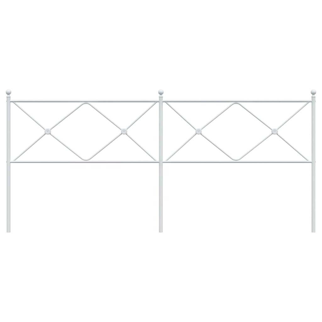 udskiftningsgavl 193 cm metal hvid