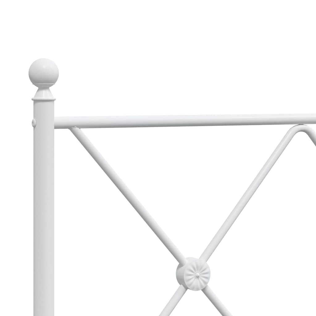 udskiftningsgavl 193 cm metal hvid