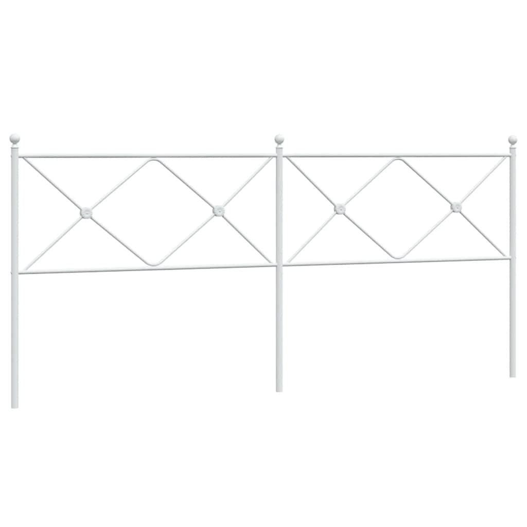 udskiftningsgavl 200 cm metal hvid