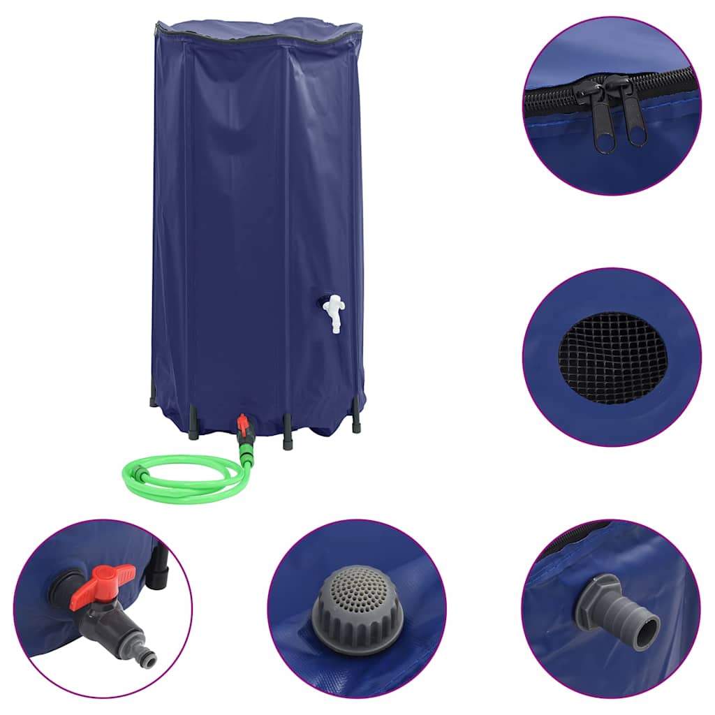 vandtank med hane sammenfoldelig 250 l PVC