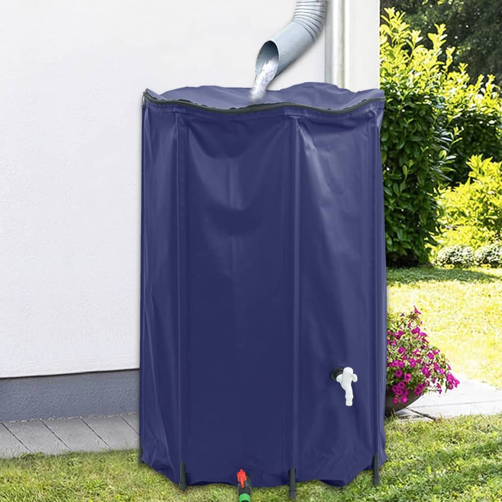 vandtank med hane sammenfoldelig 1000 l PVC