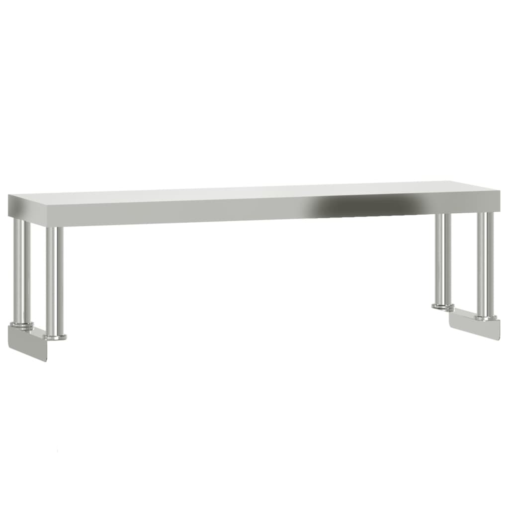 tophylde til arbejdsbord 110x30x35 cm rustfrit stål