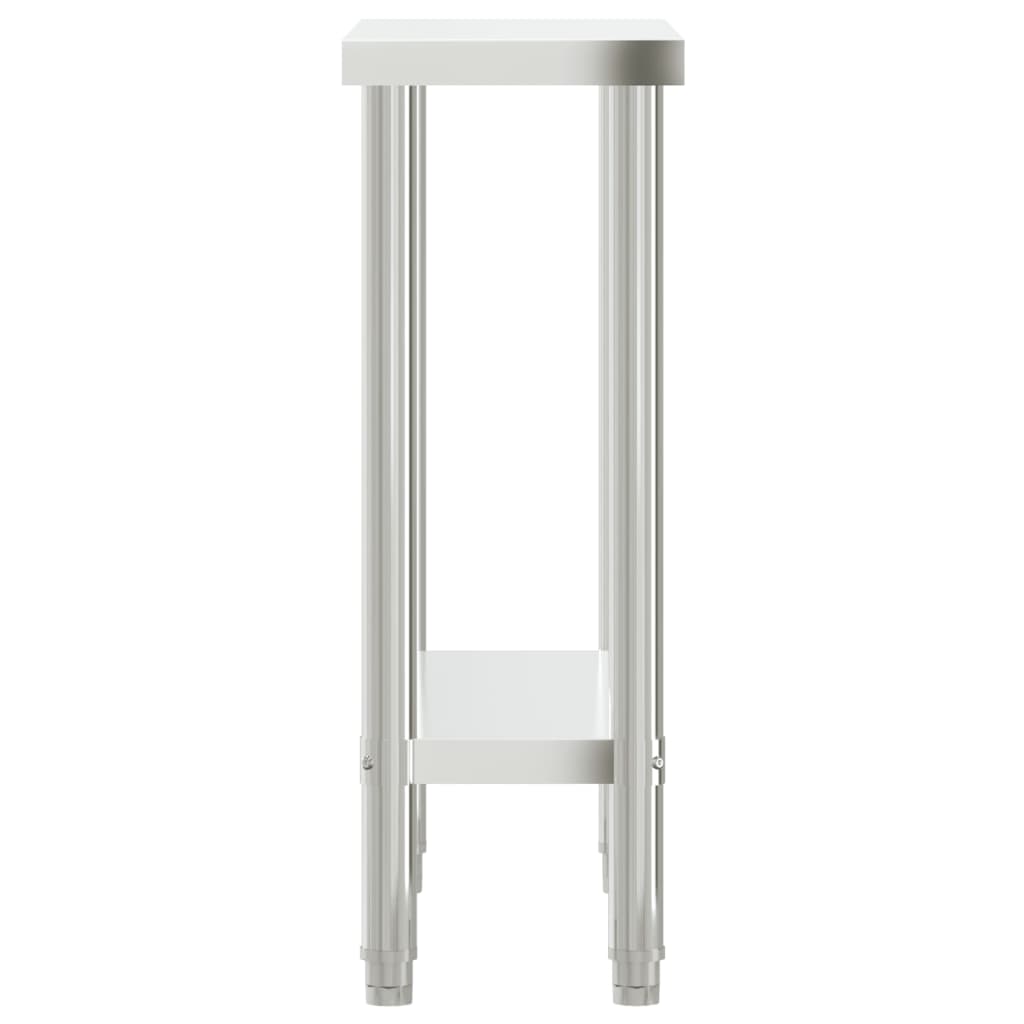 arbejdsbord til køkken 82,5x30x85 cm rustfrit stål