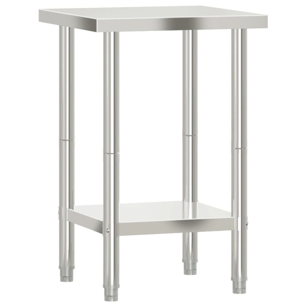 arbejdsbord til køkken 55x55x85 cm rustfrit stål