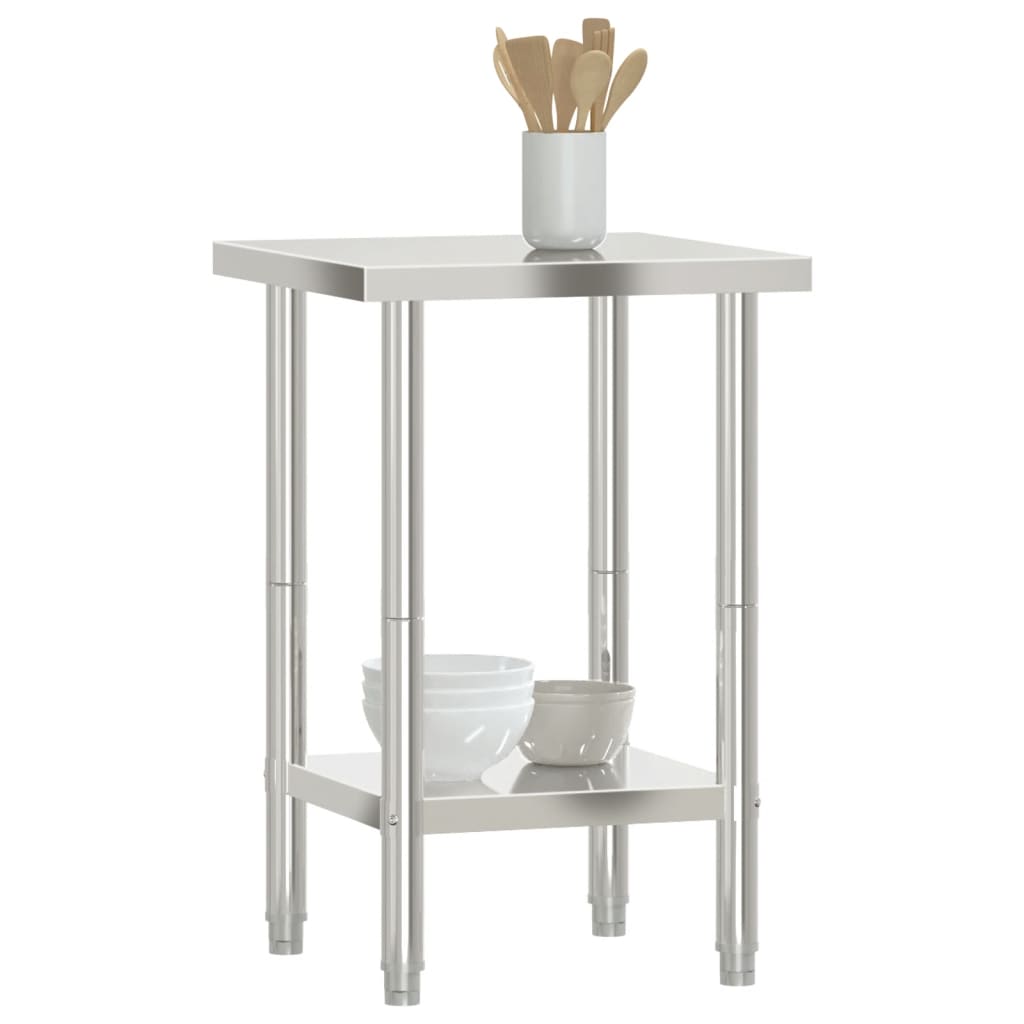 arbejdsbord til køkken 55x55x85 cm rustfrit stål