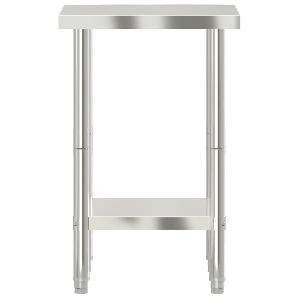 arbejdsbord til køkken 55x55x85 cm rustfrit stål