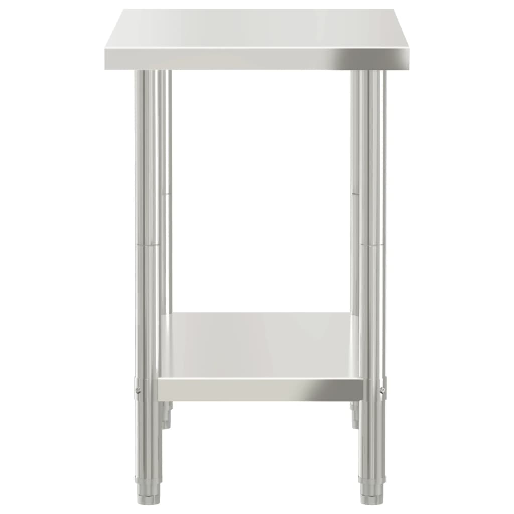 arbejdsbord til køkken 82,5x55x85 cm rustfrit stål