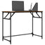 skrivebord 100x45x76 cm konstrueret træ og stål røget eg