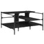 sofabord 100x100x48,5 cm konstrueret træ sort