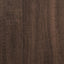 sofabord 100x100x48,5 cm konstrueret træ brun egetræsfarve