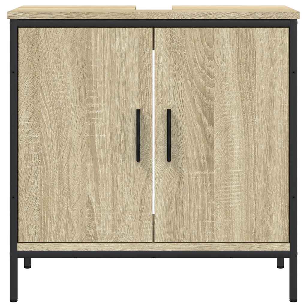 underskab til håndvask 60x30x60 cm konstrueret træ sonoma-eg