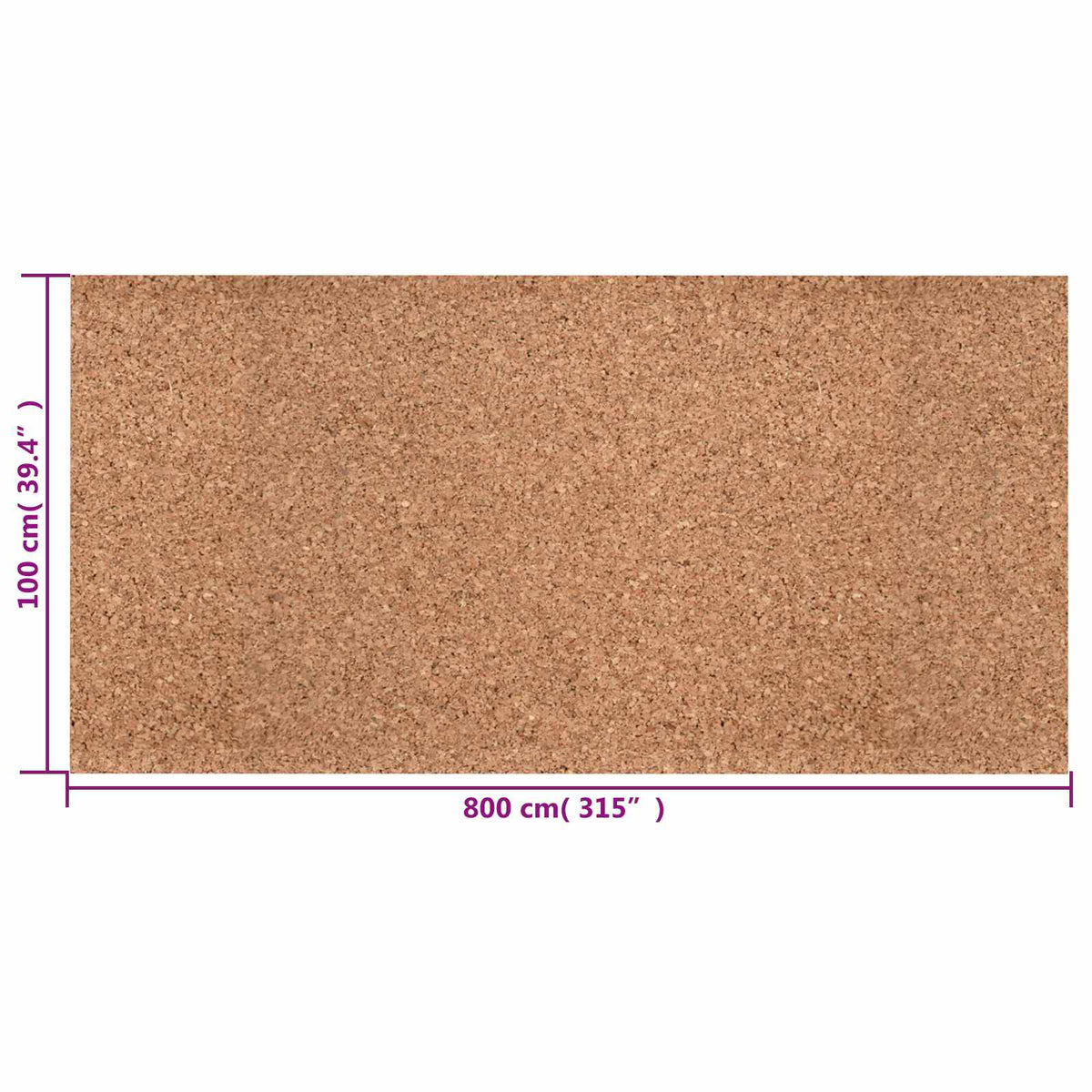 Kork rolle Brun 100 x 800 x 0,5 cm Kork