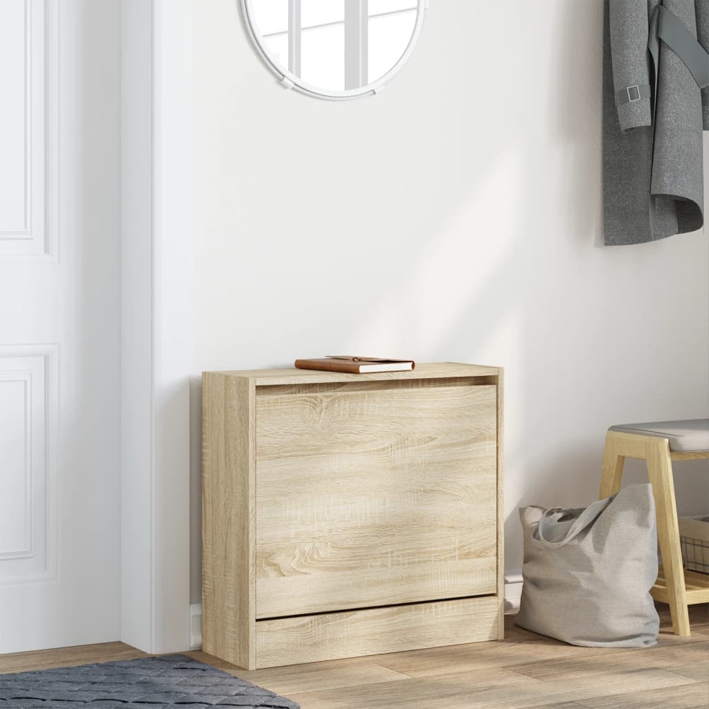 skoreol 60x21x57 cm konstrueret træ sonoma-eg