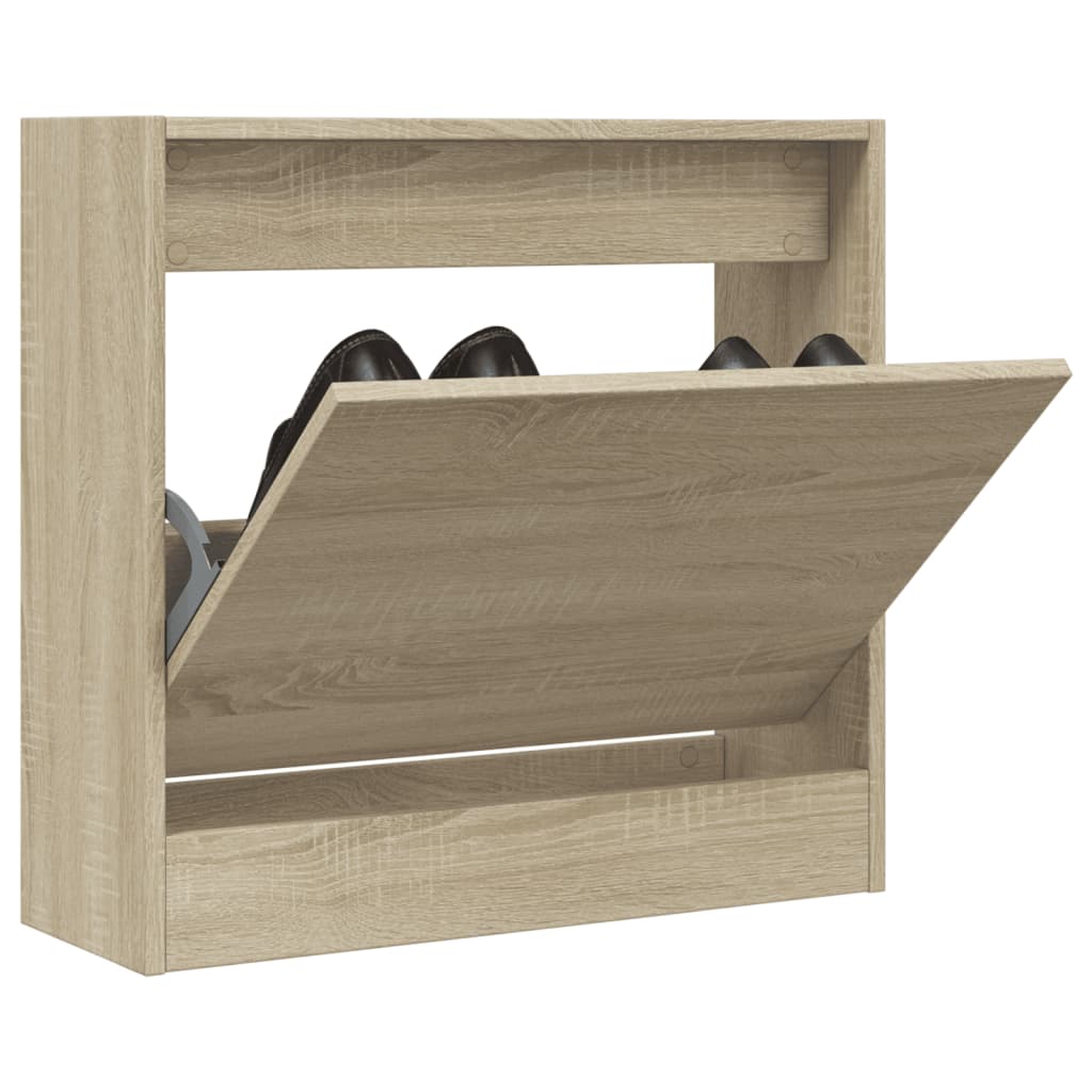 skoreol 60x21x57 cm konstrueret træ sonoma-eg