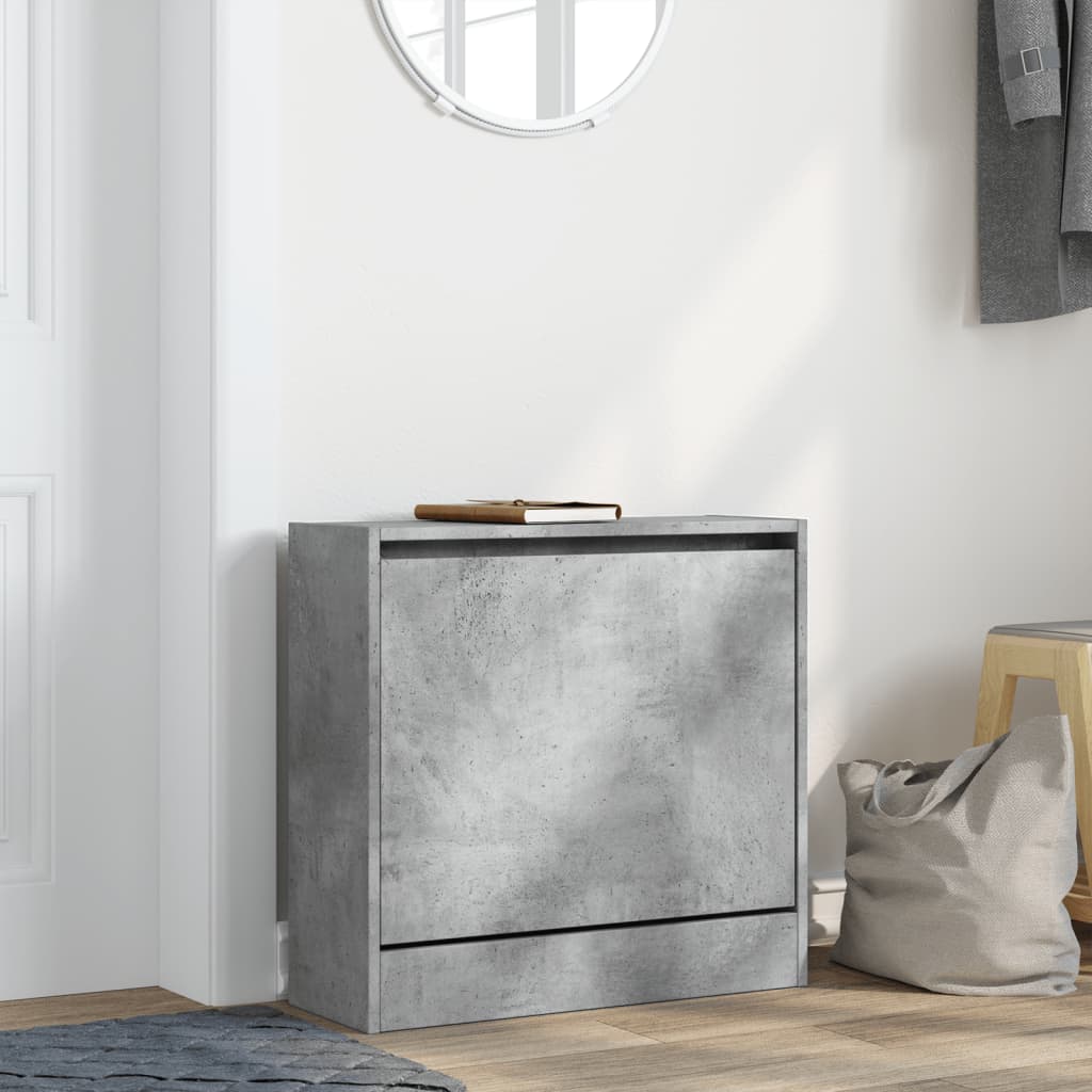 skoreol 60x21x57 cm konstrueret træ betongrå