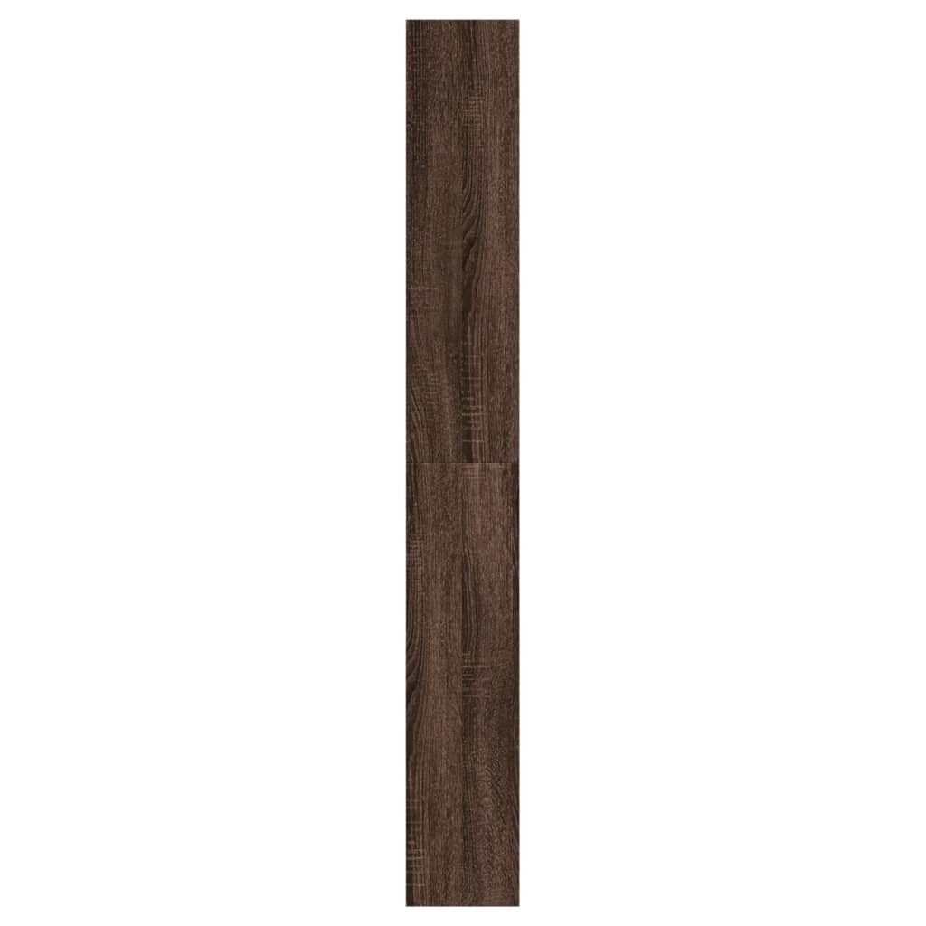 skoreol 60x21x163,5 cm konstrueret træ brun egetræsfarve