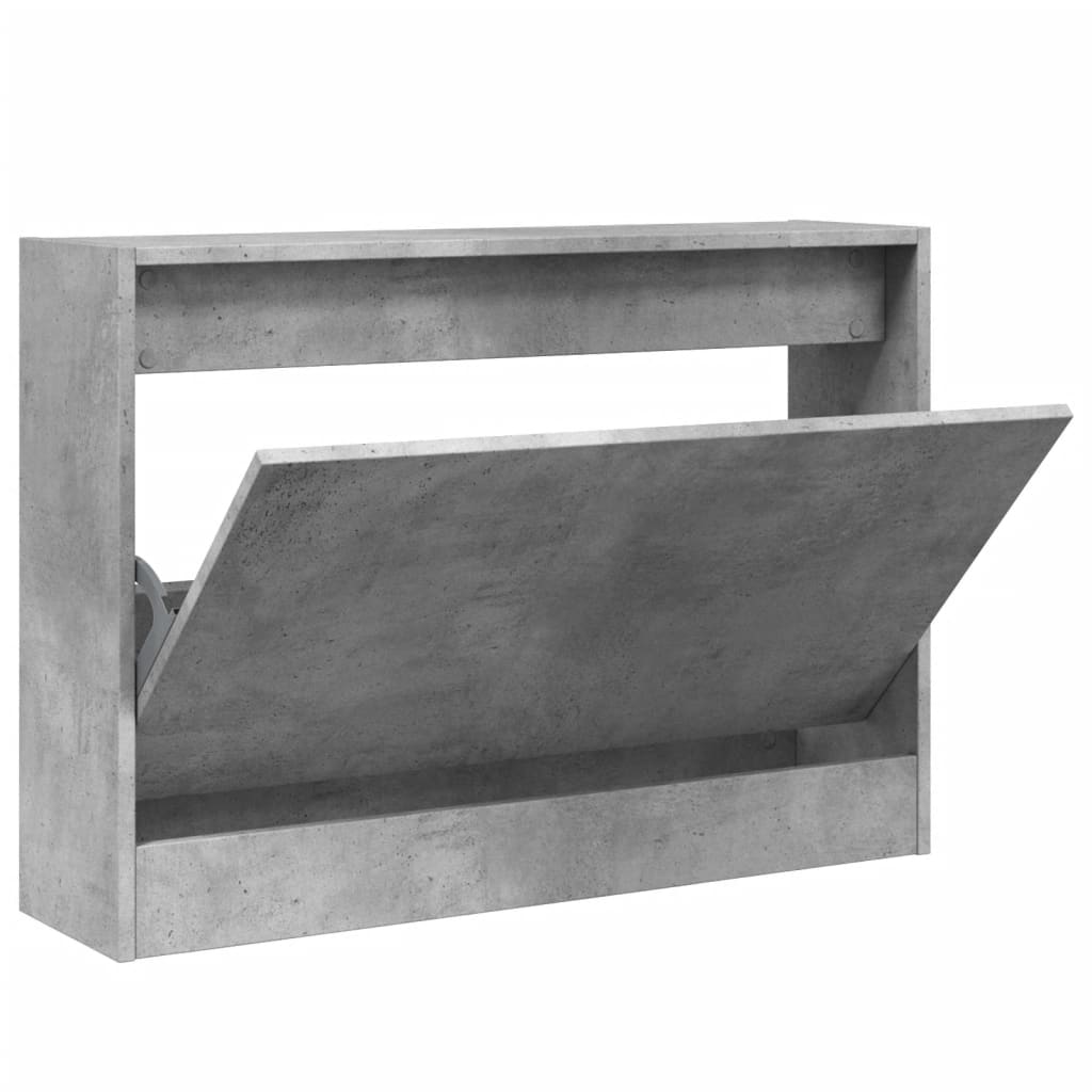 skoreol 80x21x57 cm konstrueret træ betongrå
