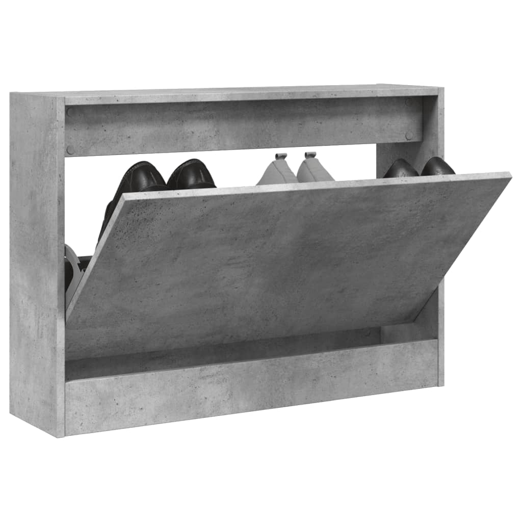 skoreol 80x21x57 cm konstrueret træ betongrå