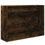 skoskab 80x21x57 cm konstrueret træ røget egetræsfarve