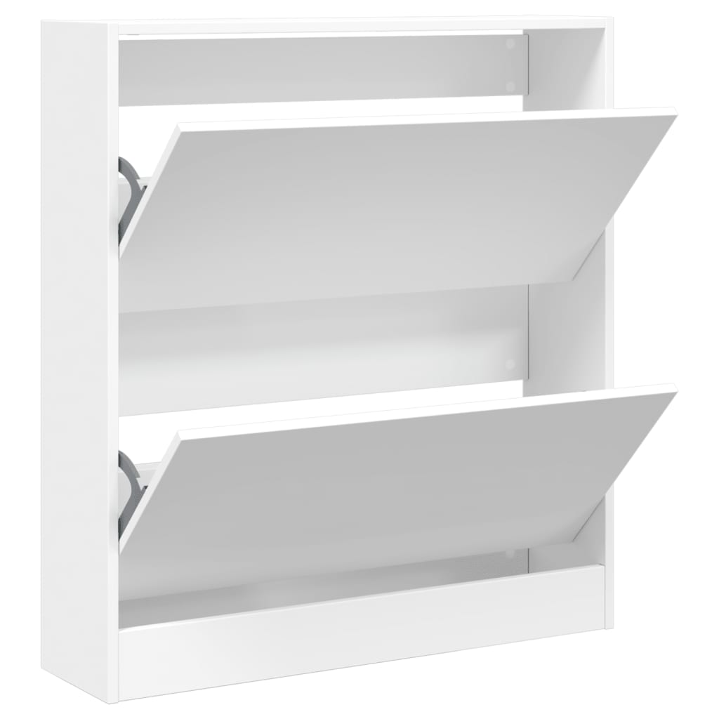 skoreol 80x21x87,5 cm konstrueret træ hvid