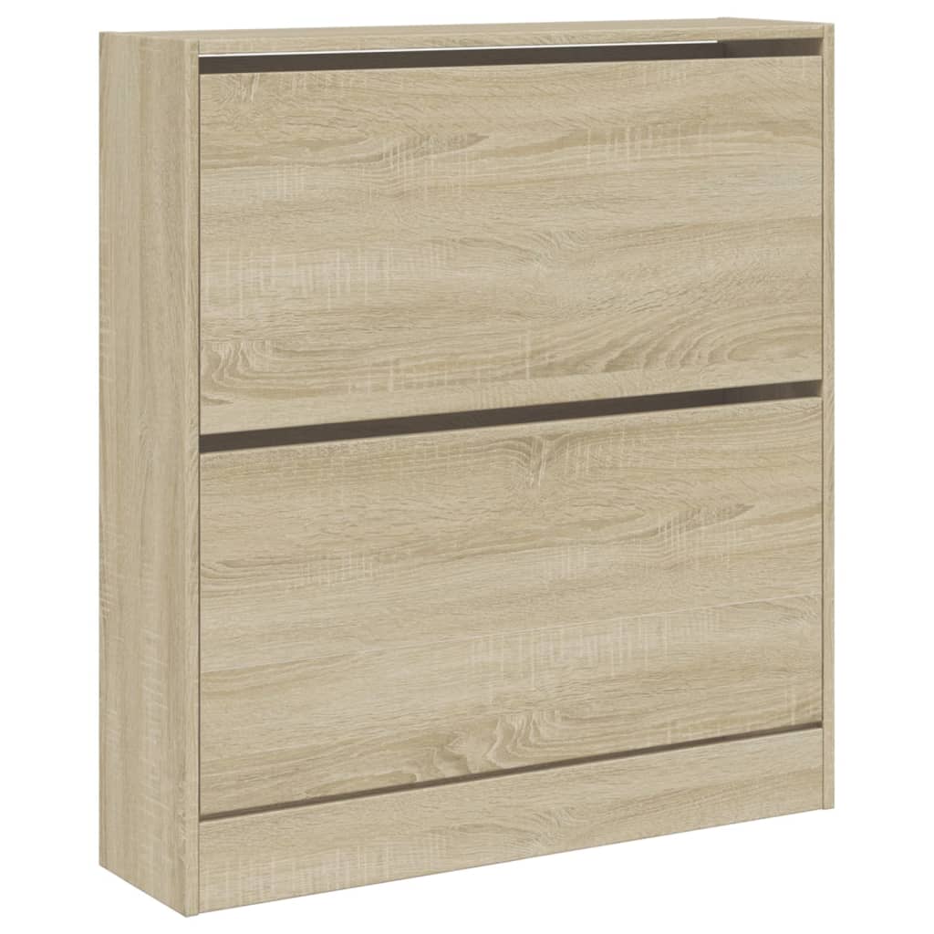 skoreol 80x21x87,5 cm konstrueret træ sonoma-eg