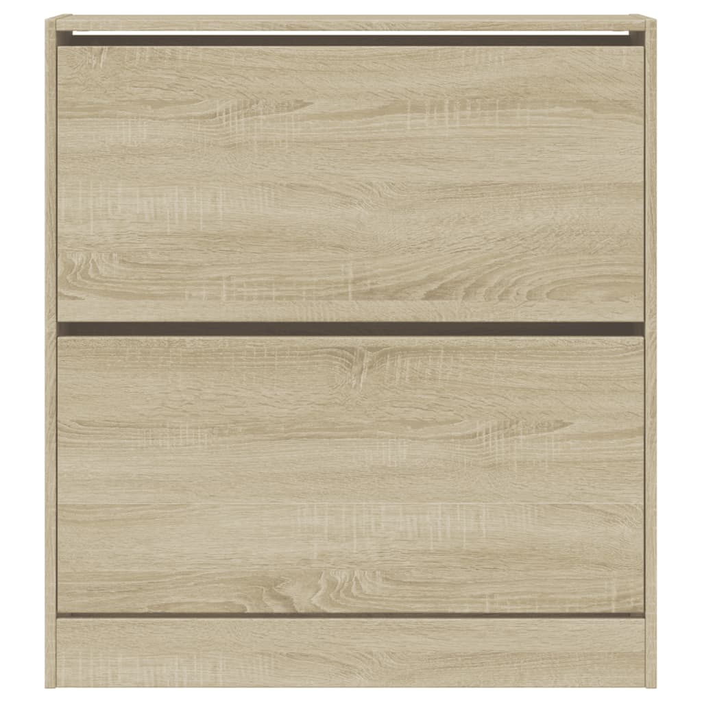 skoreol 80x21x87,5 cm konstrueret træ sonoma-eg