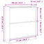 skoreol 80x21x87,5 cm konstrueret træ sonoma-eg