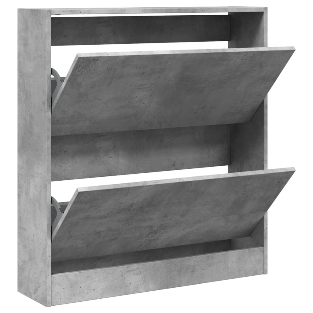 skoreol 80x21x87,5 cm konstrueret træ betongrå