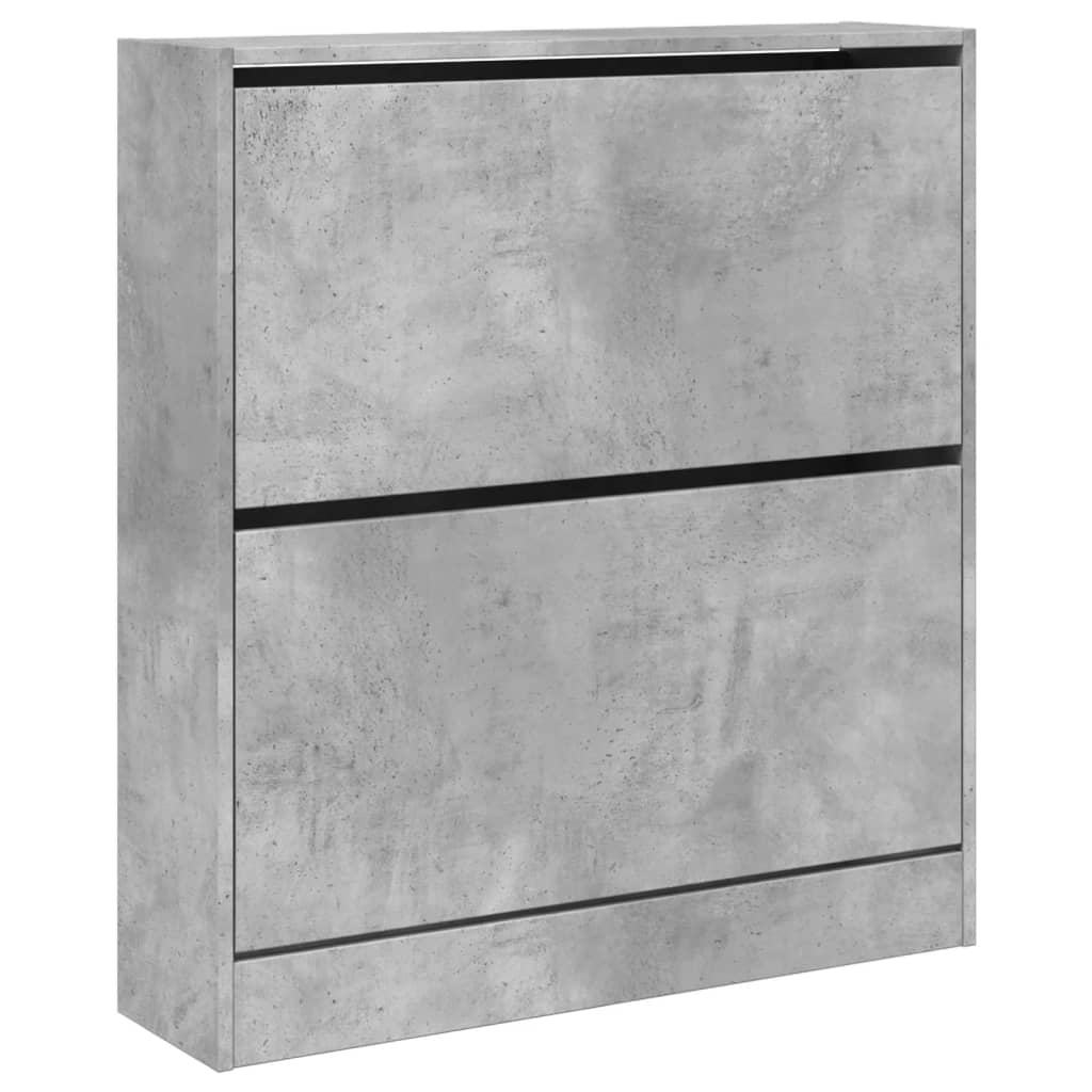 skoreol 80x21x87,5 cm konstrueret træ betongrå
